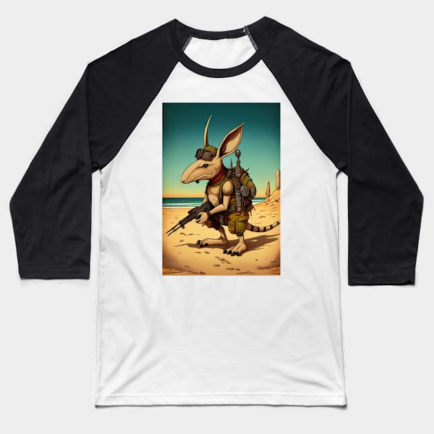 Don't Piss Off the Aardvarks! Baseball T-Shirt by dholzric